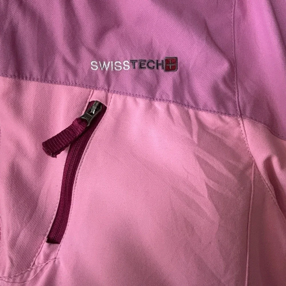 Swiss‎ Tech Girls 3-in-1 Systems Pink Winter Jacket with Hood Small 6/6x